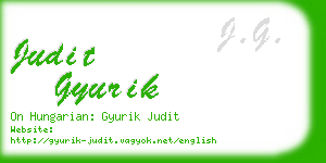 judit gyurik business card